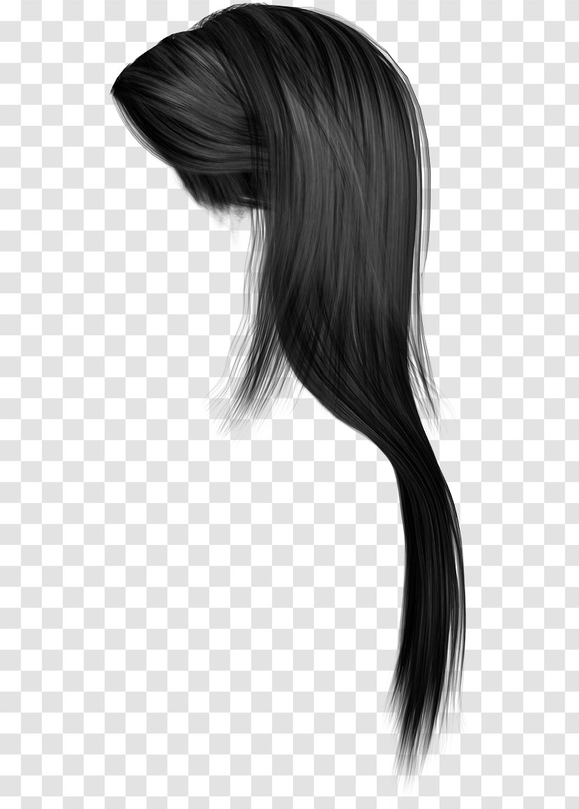 Hairstyle Artificial Hair Integrations Long - Silhouette - Women Photo Transparent PNG