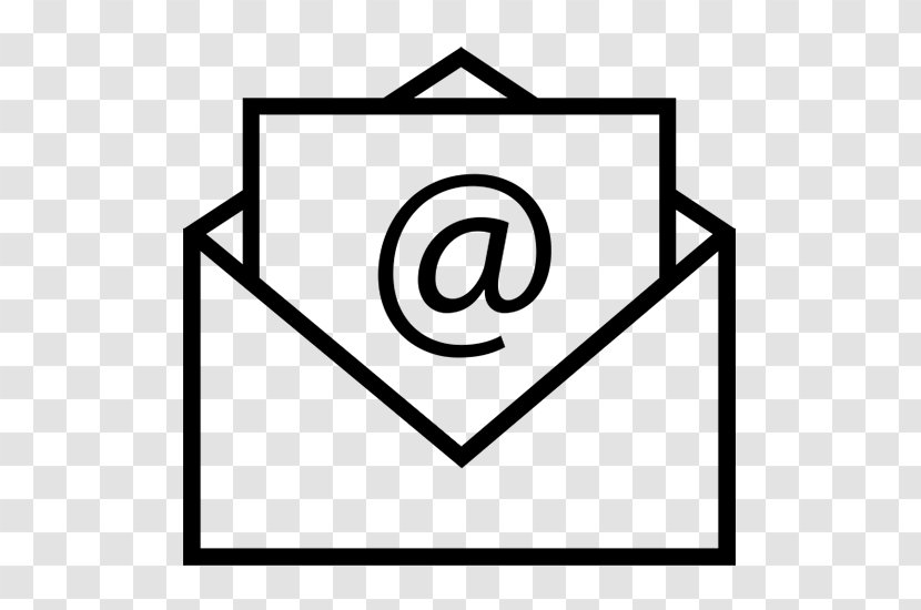 Icon Email - Blackandwhite - Rectangle Transparent PNG