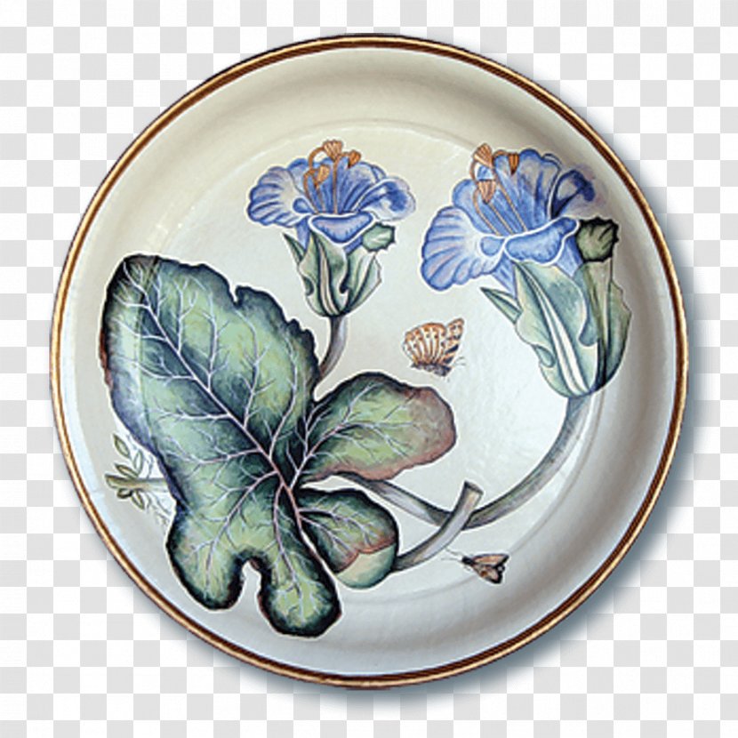 Plate Ceramic Platter Blue And White Pottery - Saucer - Morning Glory Transparent PNG