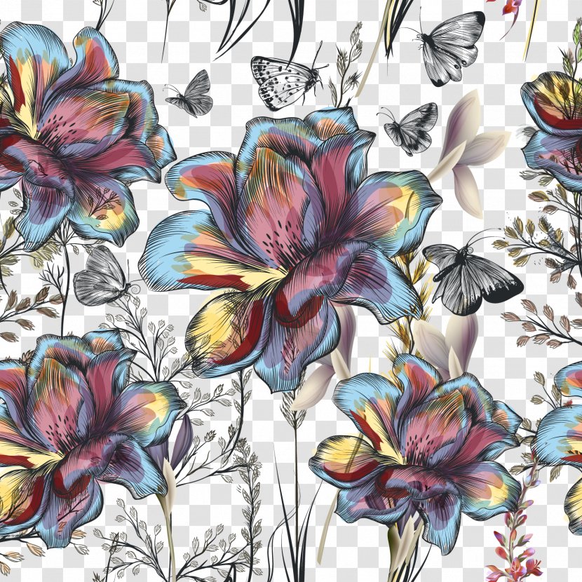 Flower Floral Design Stock Illustration - Vector Flowers Transparent PNG