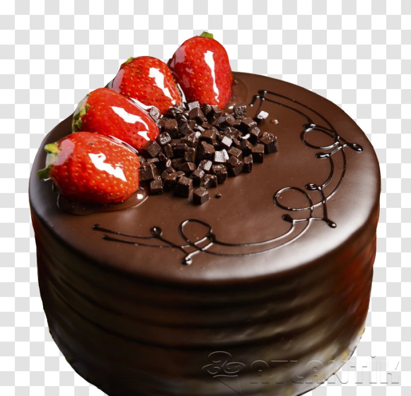 Chocolate Cake Brownie Pudding Truffle Tart - Praline Transparent PNG