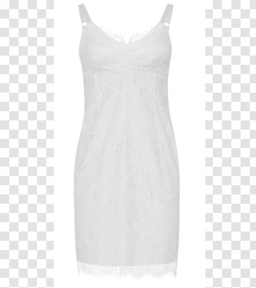 Cocktail Dress Satin Shoulder - White Transparent PNG
