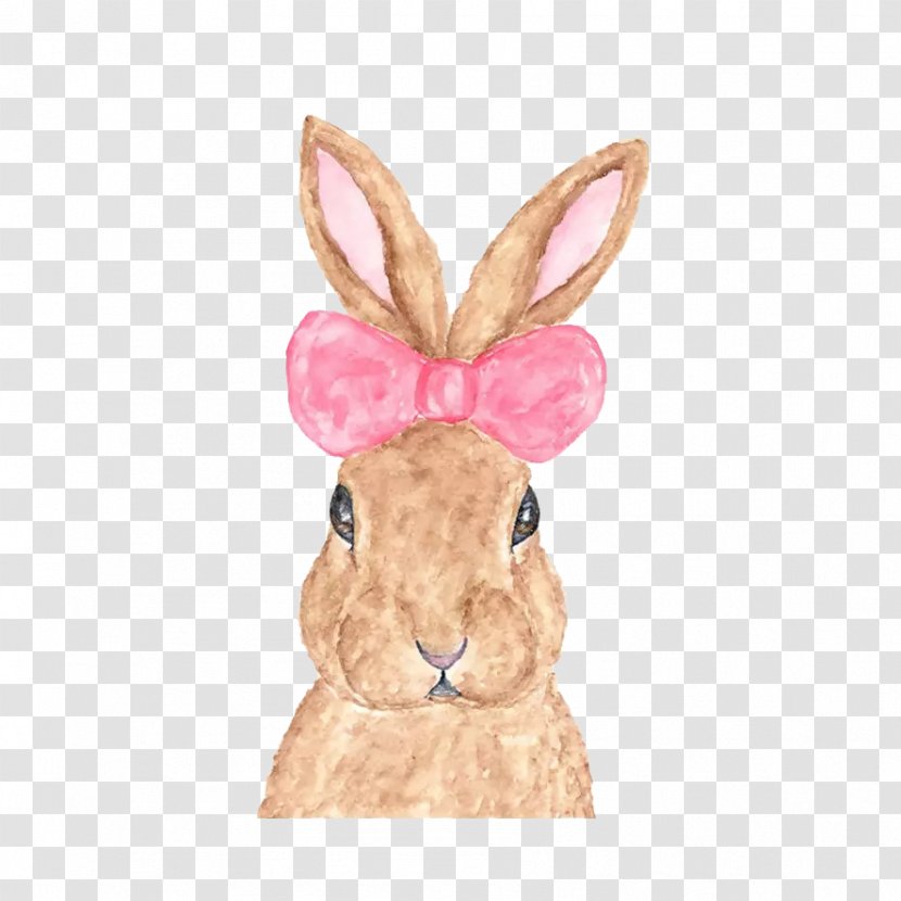 Rabbit Watercolor Painting Drawing Watership Down - Hare Transparent PNG