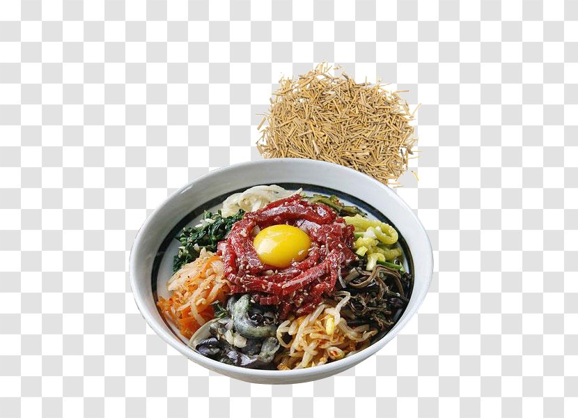 Namul Hanwoo Bibimbap Korean Cuisine Chinese - Physical Map Transparent PNG
