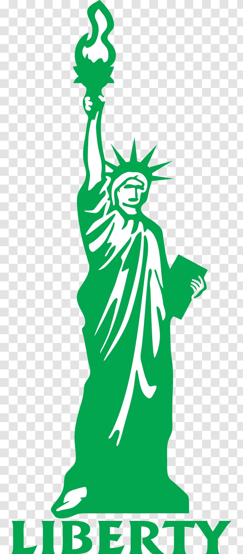 Statue Of Liberty Drawing Cartoon Clip Art - Leaf - Cliparts Transparent PNG