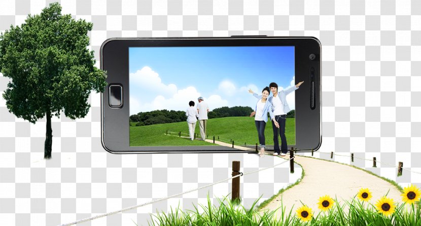 Smartphone Mobile Phone Google Images Icon - Smart Phones And A Couple On The Grass Transparent PNG