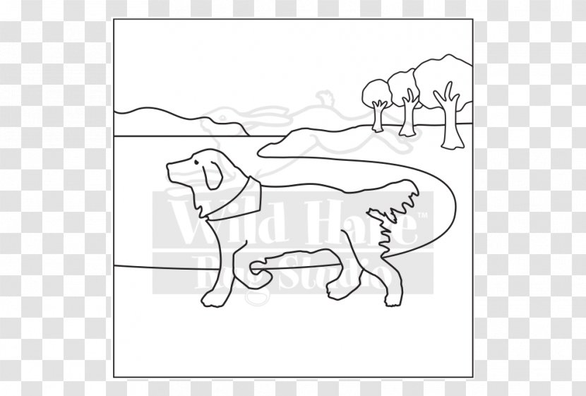 Drawing Dog Art Punch Needle Rug Hooking - Tree - Golden Pattern Transparent PNG