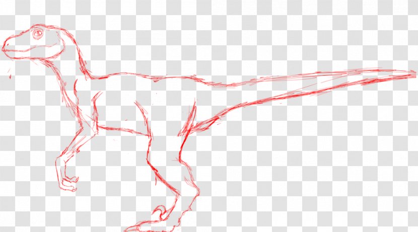 Velociraptor Drawing /m/02csf Illustration Finger - Pink - Raptor Publishing Transparent PNG