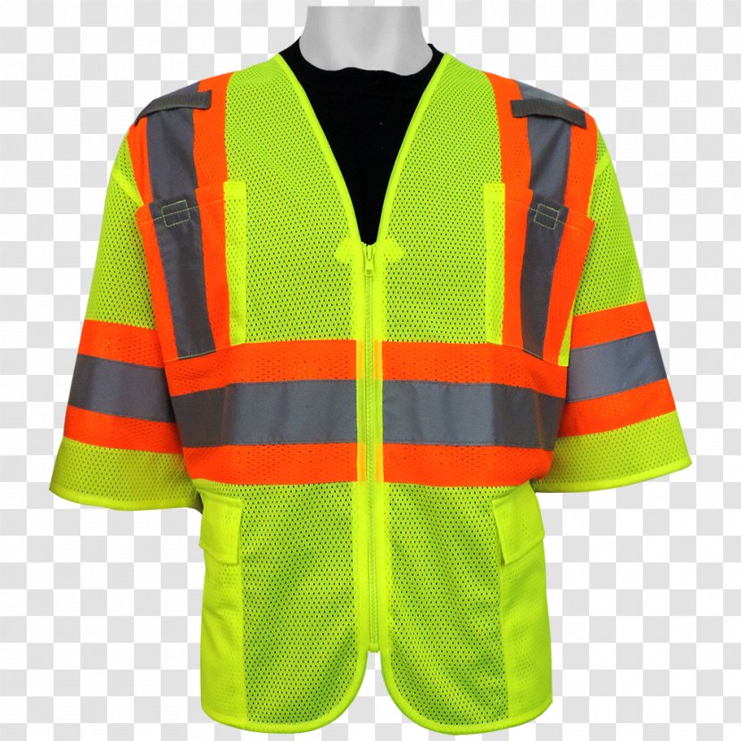 High-visibility Clothing Outerwear Uniform Sleeve - Jersey Transparent PNG