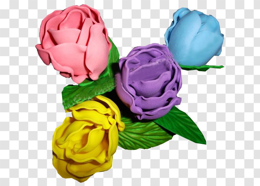 Garden Roses Cabbage Rose Cut Flowers Handicraft - Easter - Flower Transparent PNG