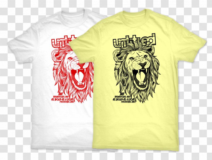 T-shirt Lion Sleeve Logo Font - White Transparent PNG