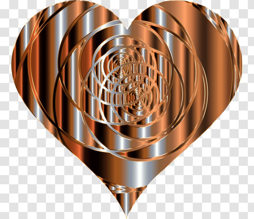 Heart Spiral Love - Valentine Transparent PNG