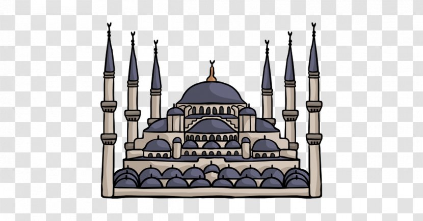 Sultan Ahmed Mosque Of Cordoba Grand The Riau Dome Rock - Medieval Architecture Transparent PNG