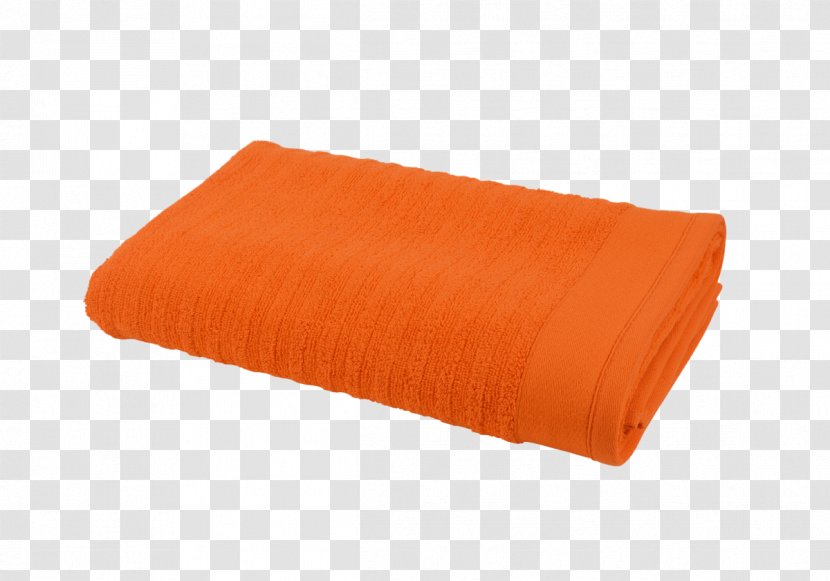 Towel Bathroom Orange Textile Tablecloth - Carpet Transparent PNG