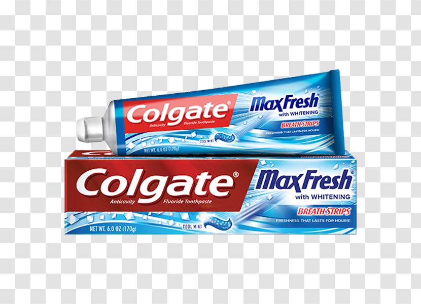 Colgate MaxFresh Toothpaste Tooth Whitening Brushing - Maxfresh Transparent PNG