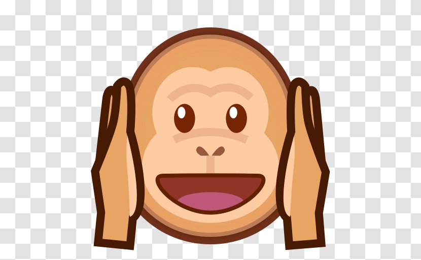 Three Wise Monkeys Emoji Emoticon - Mammal - Wheel Of Dharma Transparent PNG