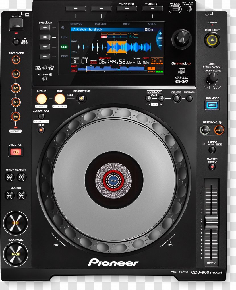 CDJ-900 DJM Pioneer DJ CDJ-2000 - Digital Media Player - Disc Jockey Transparent PNG