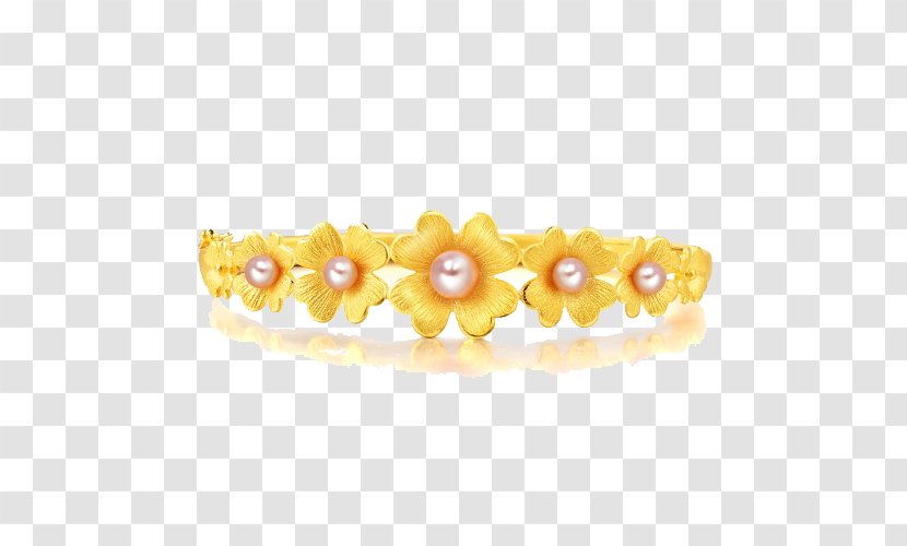 Gold Chow Sang Jewellery Bracelet Tmall - Online Shopping - Jewelry Clover Marriage Dowry Series 88900K A Woman Transparent PNG