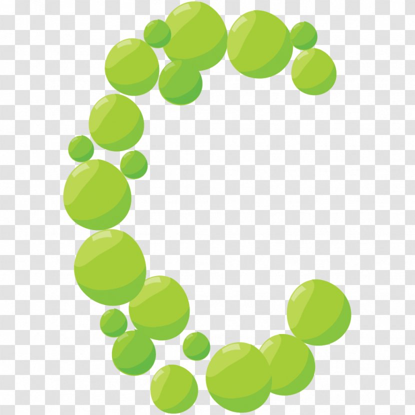 English Alphabet Letter C - Green - Vegetables Letters Transparent PNG