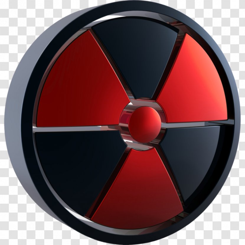 Hulk Radioactive Decay Radiation Symbol - Red Transparent PNG