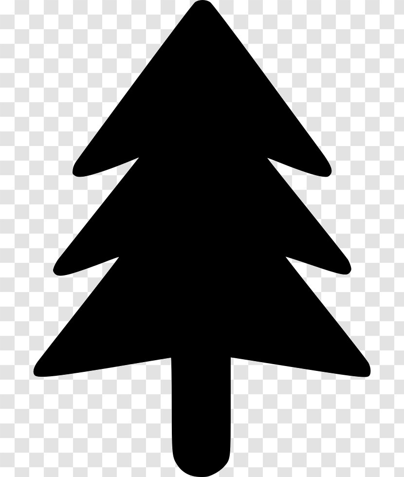 Christmas Tree Black And White Clip Art - Lights Transparent PNG