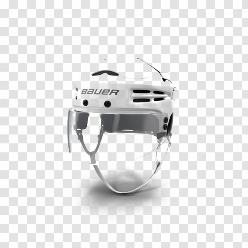 Hockey Helmet Stick Bauer - White Transparent PNG
