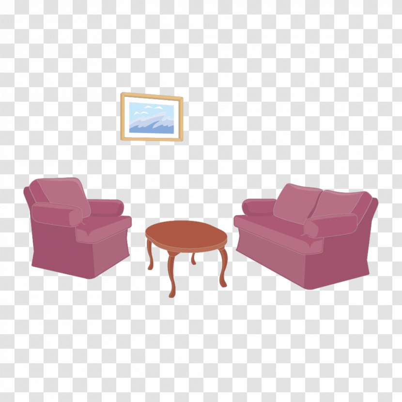 Coffee Table Chair Couch - Designer - Sofa Vector Material Transparent PNG