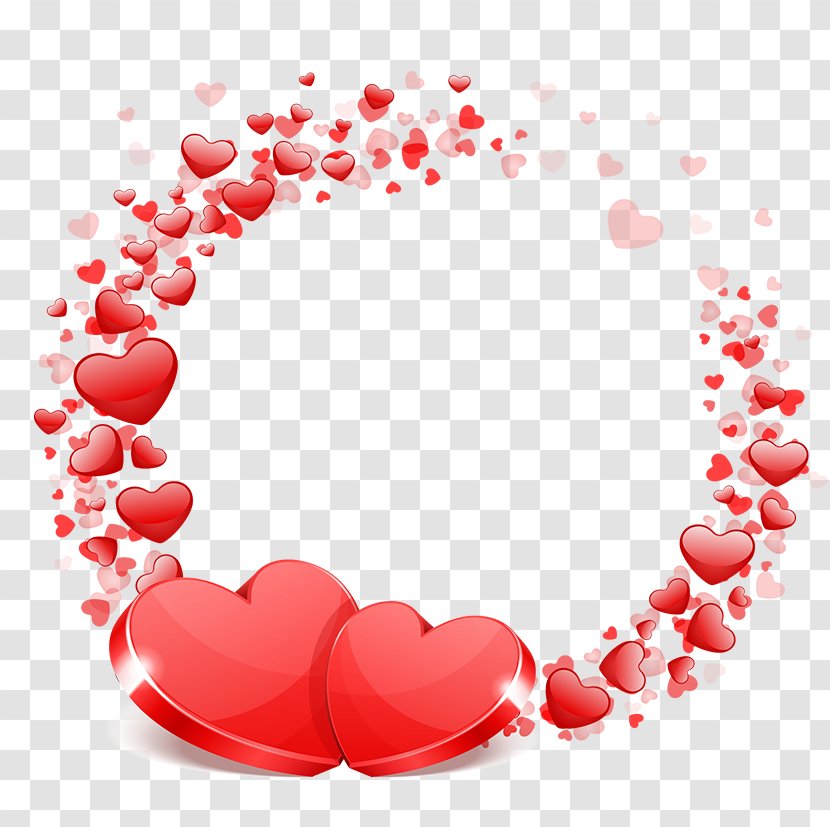 Valentine's Day Picture Frames Heart Clip Art - Petal Transparent PNG