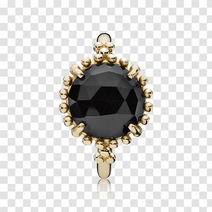 Onyx Earring Pandora Jewellery - Gold - Shine Star Transparent PNG