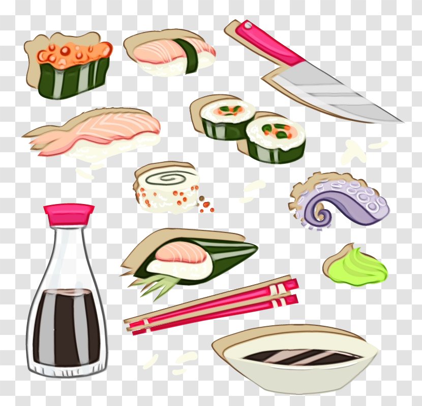 Sushi - Dish - Recipe Transparent PNG