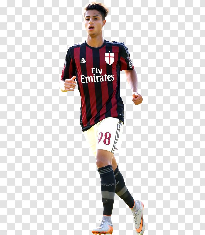 Hachim Mastour A.C. Milan Soccer Player PEC Zwolle Jersey - Ac Transparent PNG