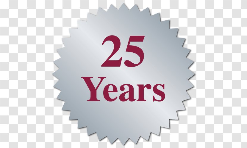 Sticker Label Ribbon Business Supply Chain - 25 YEARS Transparent PNG