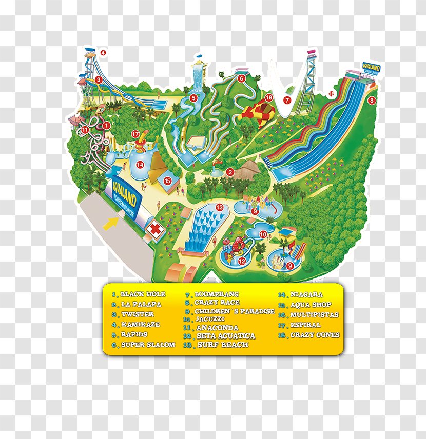 Aqualand Torremolinos Amusement Park Water - Cuba Transparent PNG