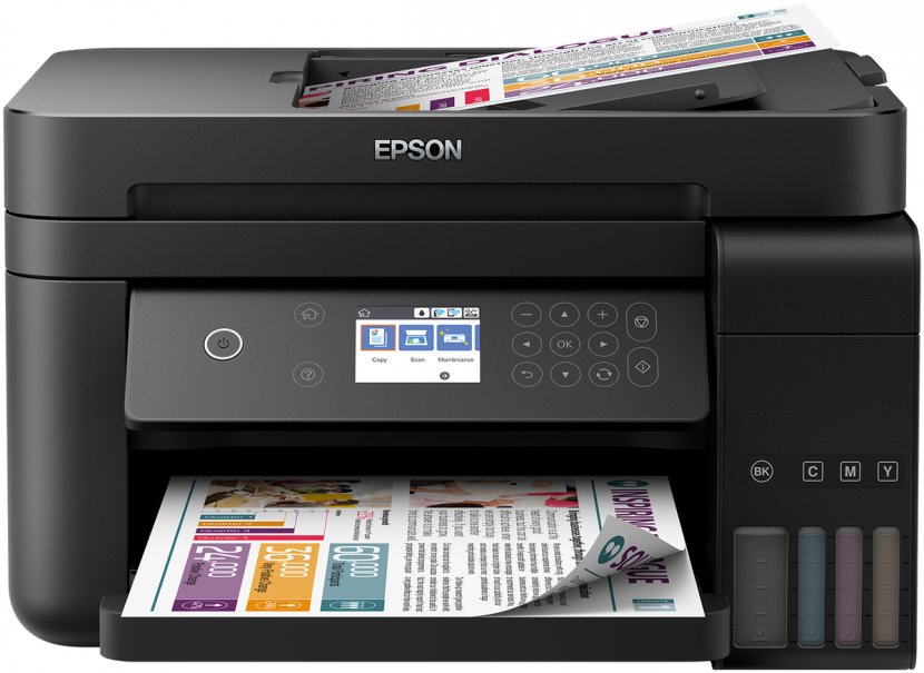 Epson Multi-function Printer Inkjet Printing - Usb Transparent PNG