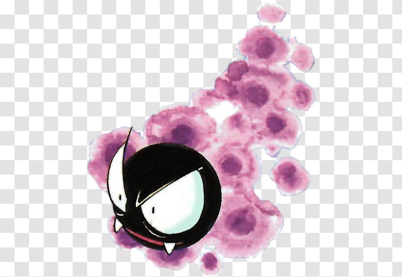 Pokémon Red And Blue Gastly Haunter Ghost - Sign Transparent PNG