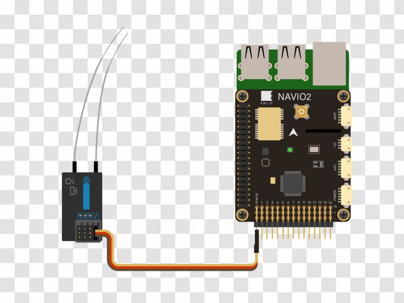 Microcontroller Raspberry Pi Radio Control Remote Controls Electronics - Electronic Component - Navio Transparent PNG