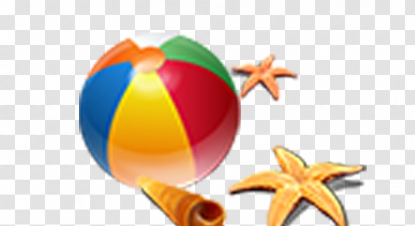 Beach Ball GMD - Orange - Ball,starfish Transparent PNG