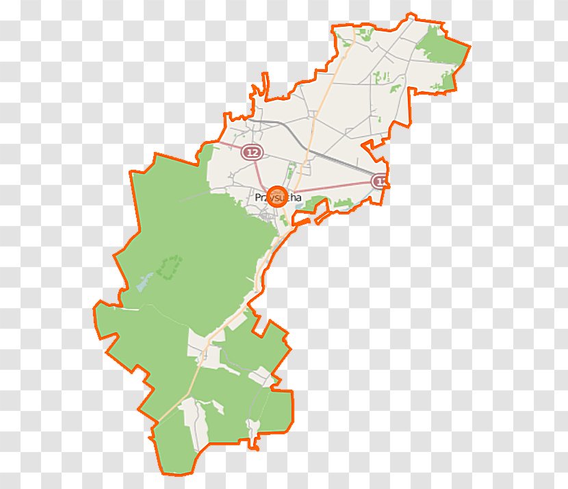 Hucisko, Przysucha County Ruski Bród Beźnik Pomyków, Masovian Voivodeship - Puszcza - Location Map Transparent PNG