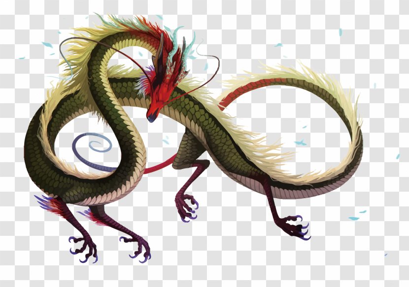 Dragon Chinese Mythology - Vector Transparent PNG