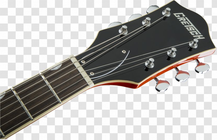 Gretsch Semi-acoustic Guitar Bigsby Vibrato Tailpiece Fret - Electronic Musical Instrument Transparent PNG