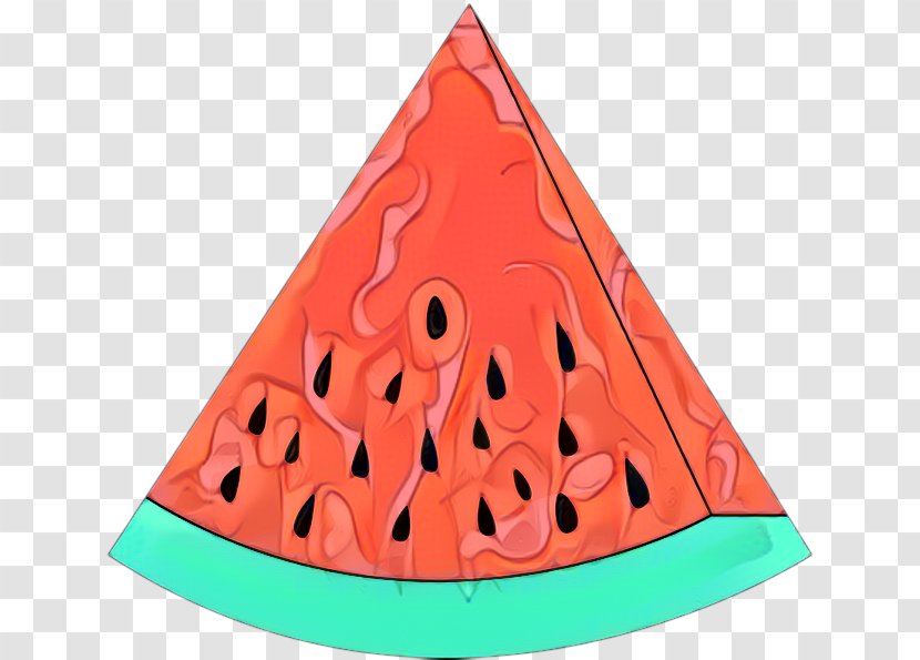 Watermelon Cartoon - Cone - Melon Triangle Transparent PNG