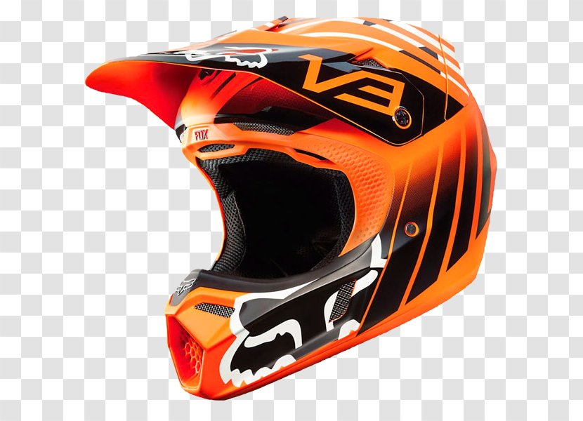Motorcycle Helmets Fox Racing Motocross - Headgear Transparent PNG