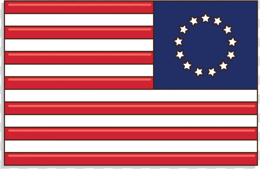 Flag Of The United States Betsy Ross Sticker - Federal Government Transparent PNG