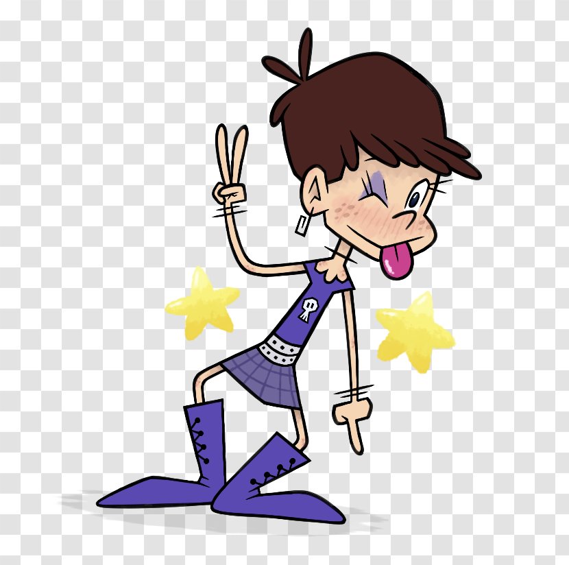 DeviantArt Finger Clip Art - Purple - Luna Loud Transparent PNG