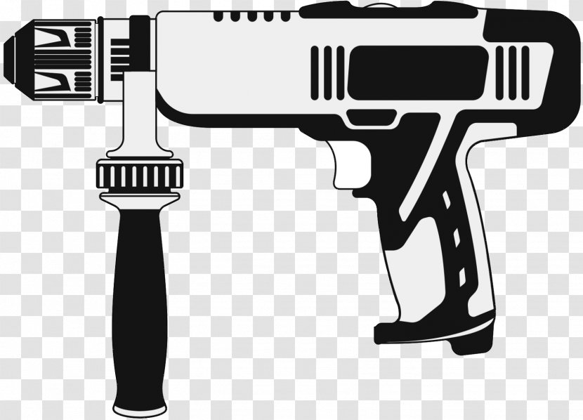 Firearm Black & White - M Product Design Handgun Font Transparent PNG