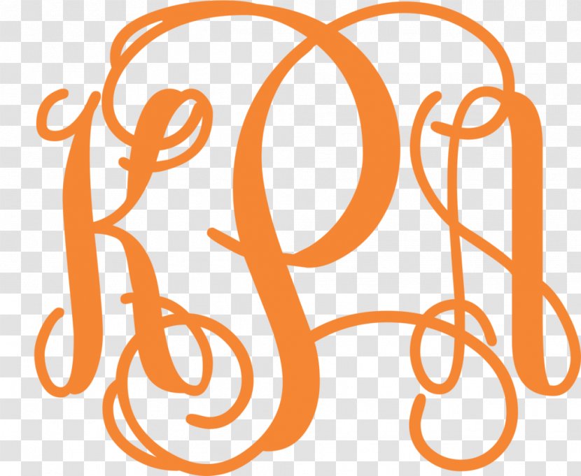 Letter Monogram Initial Script Typeface - Decal - Lettering Transparent PNG