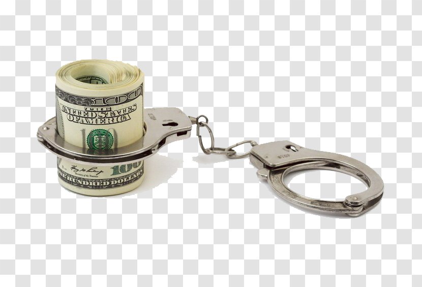 Crime Criminal Law Bail Finance Justice - Police - Test Live Money Metal Handcuffs Transparent PNG