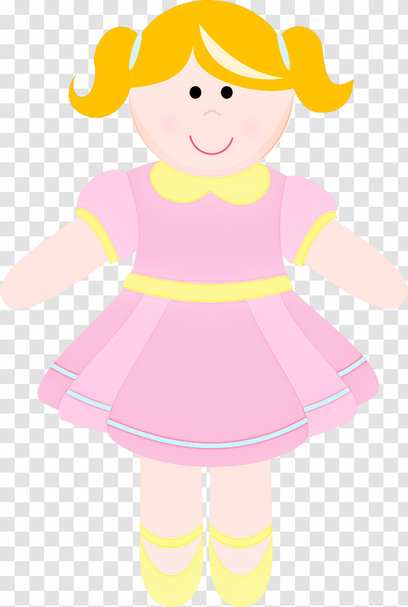 Cartoon Pink Yellow Child Baby & Toddler Clothing Transparent PNG