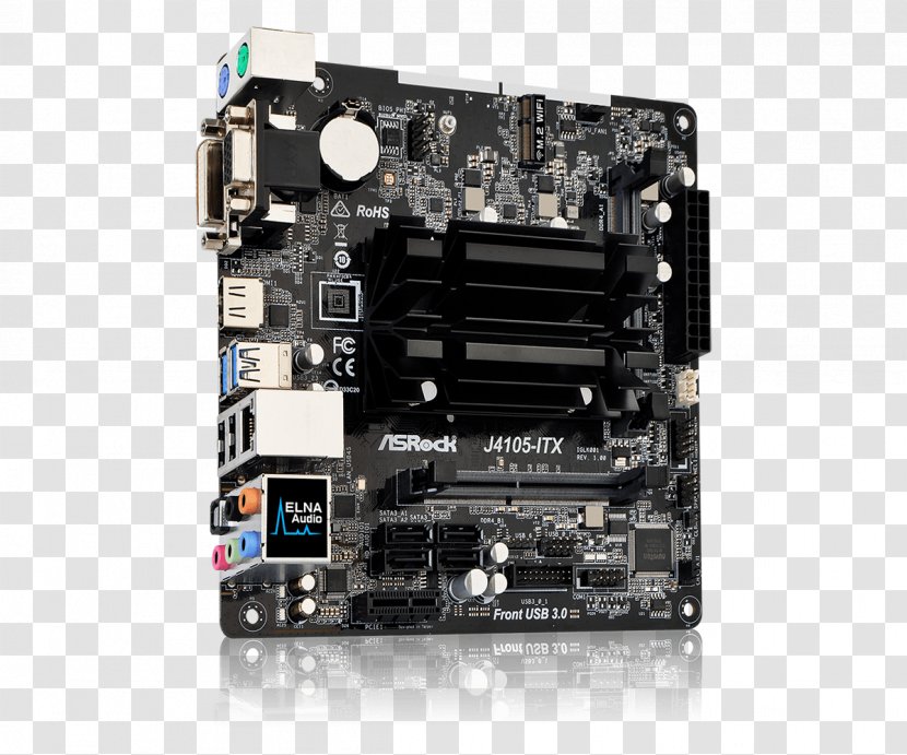 Intel Celeron Mini-ITX Goldmont Plus Motherboard - Electronics Transparent PNG