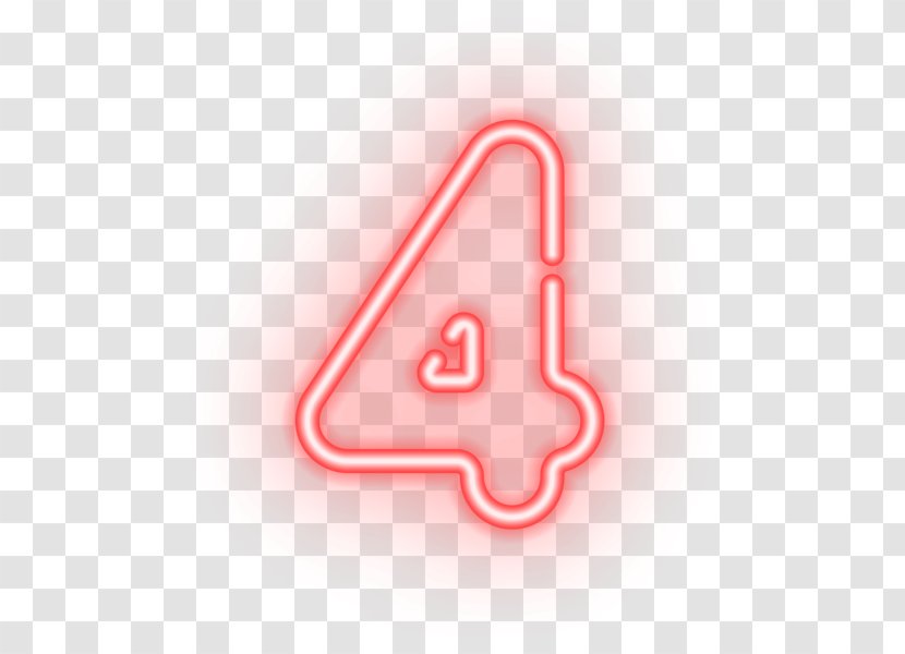 Number Clip Art - Project - Neon Border Transparent PNG